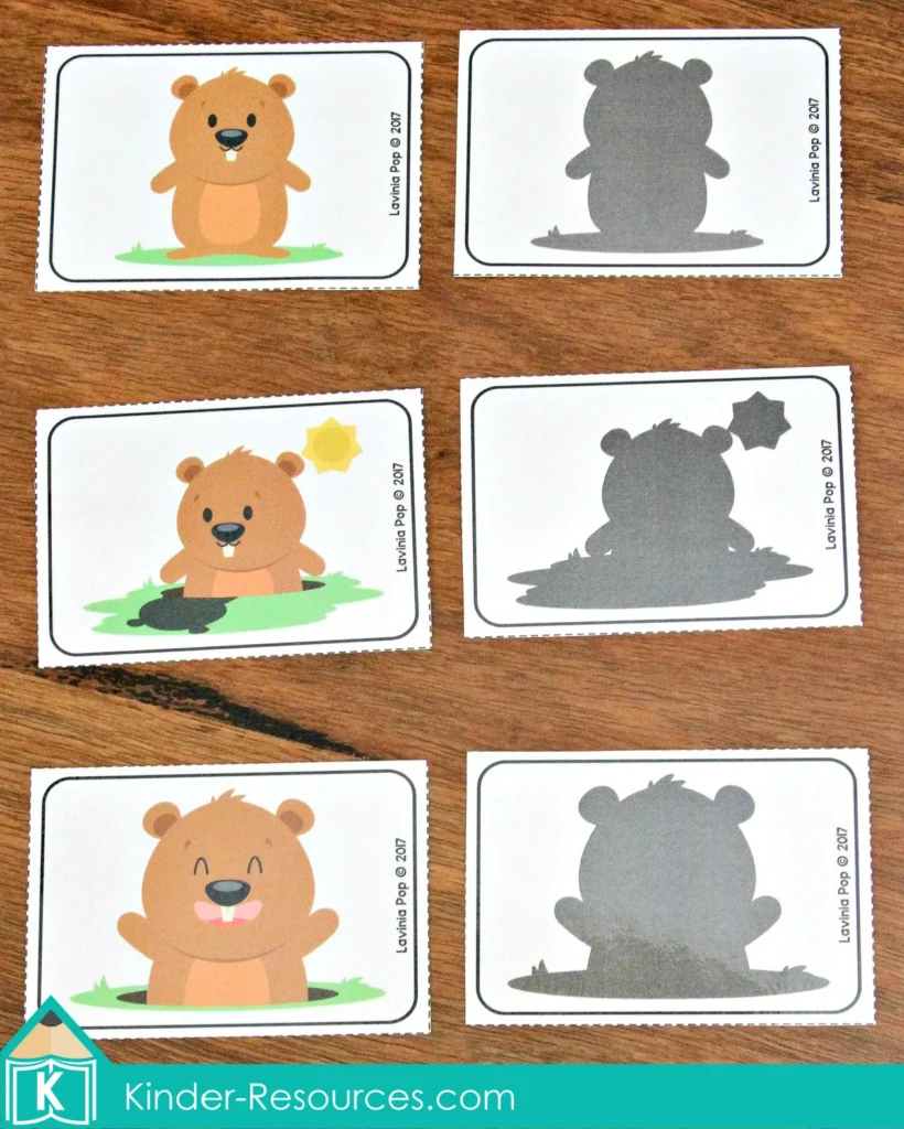 groundhog day preschool centers - in my world